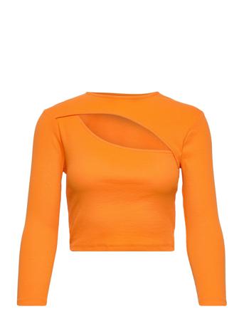 Onllurri Life 7/8 Cut Out Top Jrs T-shirts & Tops Long-sleeved Oransje ONLY