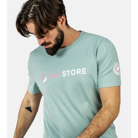 Hatstore - Verde Clothing - Jade Green Pink/White T-shirt @ Hatstore