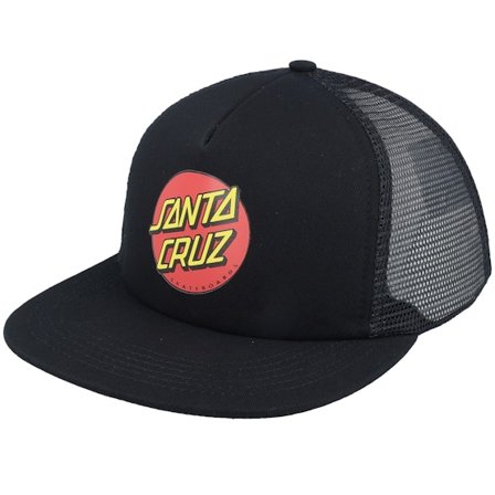 Santa Cruz - Black - trucker - Cap - Classic Dot Black/Black Trucker - Hatstore