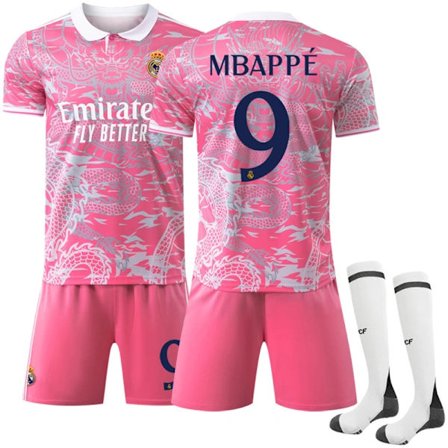 Fodboldtrøje Træningssæt Holdsæt til Børn Kompatibel med Real Madrid 9 MBAPPE 9 MBAPPE-FA- 9 MBAPPE 28