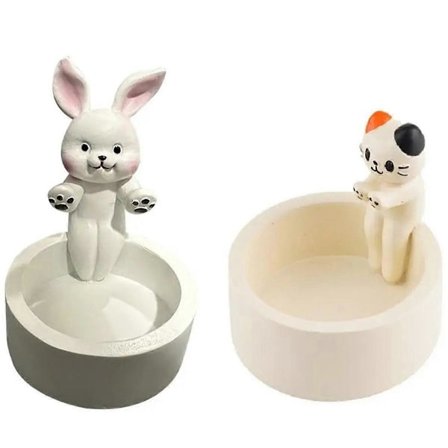 2 ST Tecknade Ljusstake Votivljusstakar för Ljusstakar Ljusstake för Bord Sött Ljus, C