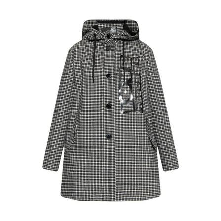 Love Moschino Frakke with houndstooth pattern Sort, Dame