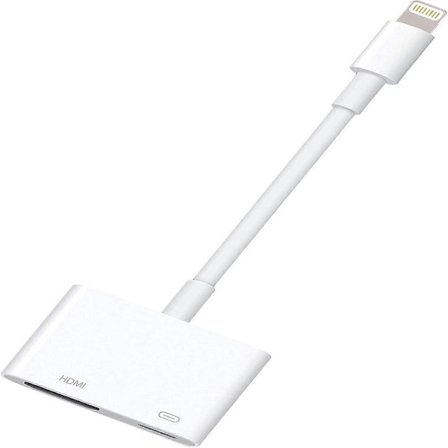 Apple Mfi-sertifisert Lightning til HDMI-adapter, 1080p Digital AV-adapter for skjermspeiling fra iPhone, iPad eller iPod, med portabel design