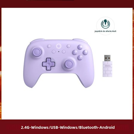 Lilla 8BitDo Ultimate 2C trådløs spillkontroller i ny farge for PC Windows 10/11 Android USB Bluetooth SteamOS
