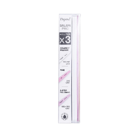 Depend 3-pack Salon Pro Nail File Kit Tillbehör Unisex ONESIZE