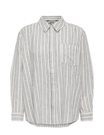 Onltokyo Life Ls Lin Bl St Shirt Pnt White ONLY