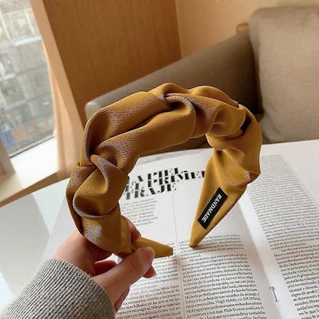 Muotihiuspanta naisille - Kukka Yksivärinen - Leveä Hiuspanta Hiusasusteet -