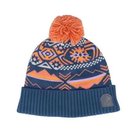 Columbia - Modrá pom Beanie - Palmer Peak Beanie Nocturnal Check Pom @ Hatstore