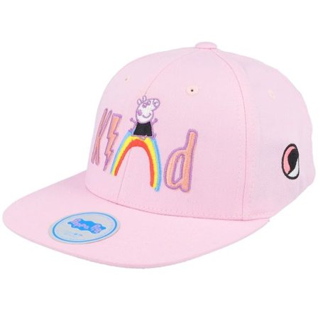 Peppa Pig - Rosa snapback Keps - "Kids Pink Kind Rainbow Snapback " @ Hatstore