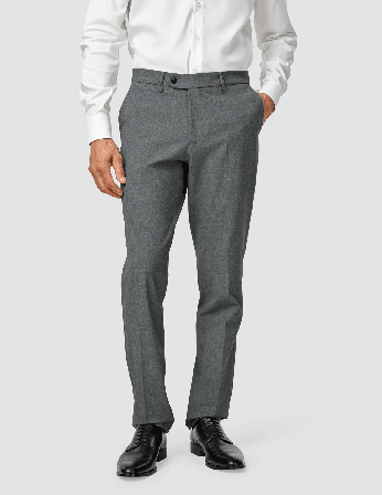 Shaping New Tomorrow - Essential Suit Pants - Dark Grey Melange - Regular Fit - Herre - Størrelse 30/30