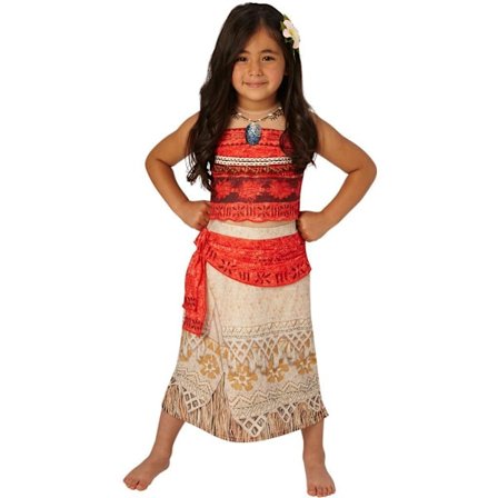 Vaiana deluxe 110/116 cl (5-6 år) kjole moana disney