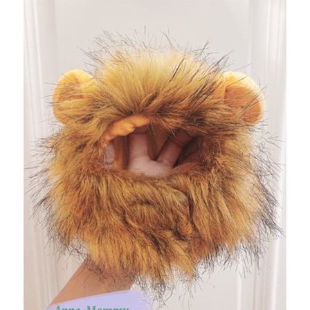 Katte- og Hundefrakke Løvemanke Hat Til Killinger Hvalpe Hunde Justerbar Vaskbar Komfortabel