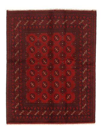Medallón Pequeño Afghan Fine Alfombra 156X194 Lana