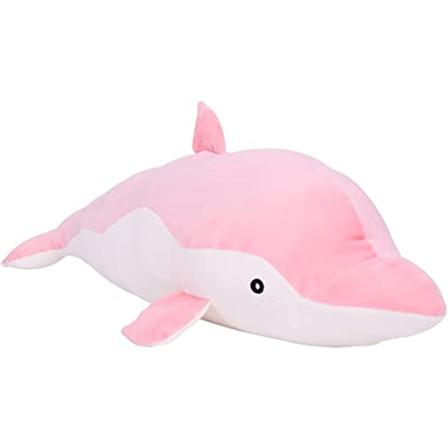 Fylld Mjuk Delfin Fylld Djurkudde, Jul (rosa)