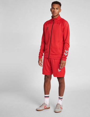 Hummel Hmllead Poly Zip Jacket - Red - XL