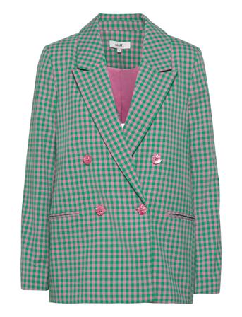 Brennda Blazers Double Breasted Blazers Grön MbyM