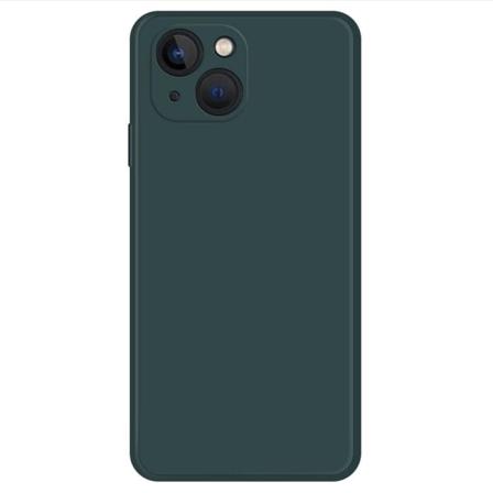 Skråt gummicover mod fald til iPhone 13 - Sortgrønt Green