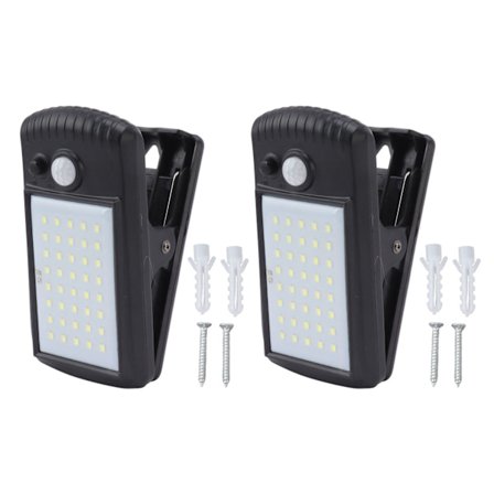 Solcelledrevne klips på lys IP65 vandtæt 2 tilstande infrarød sensing udendørs klips bevægelsessensor lys til hegn dæk terrasse