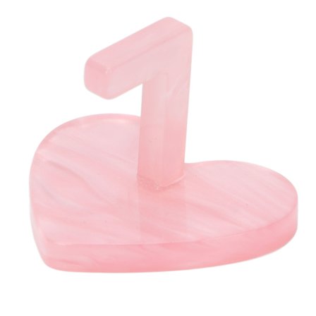 Japanilainen sydämenmuotoinen kynsiharjoitteluteline, vaaleanpunainen pyöreä kynsinäyttö