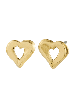 Pilgrim IRIS earrings gold-plated Smycken & klockor Dam Guld ONESIZE