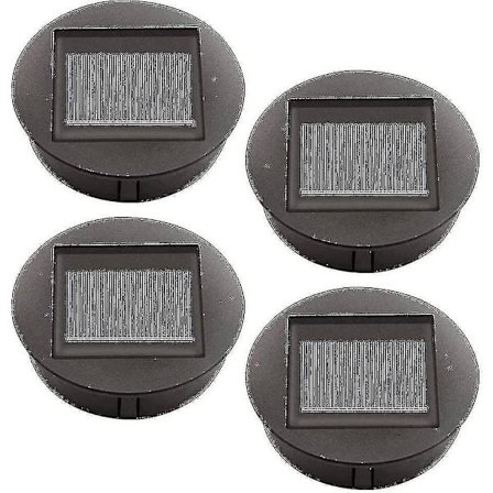 4 delar solcellslampor ersättning med LED-lampor, solpanel lampor ersättning, LED-lock