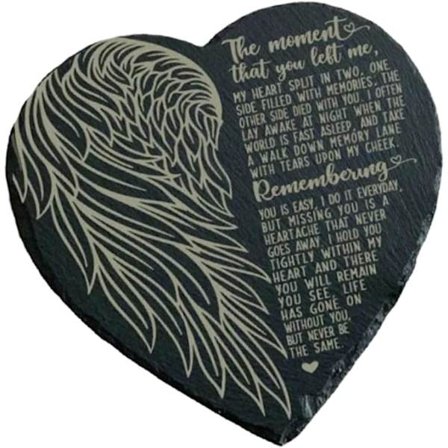 Muistokivi, ulkomuistipaasi, muistokivi omistautumisen puutarhaan, henkilökohtainen muistokivi (tyyli 2)