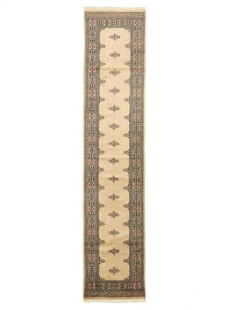 Pakistan Bokhara 2Ply Rug 77X351 Runner Brown/Beige Wool, Pakistan