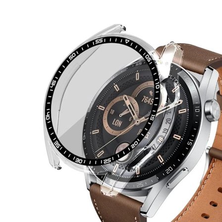 Huawei Watch GT 3 (46mm) hard cover with tempered glass - Transparent