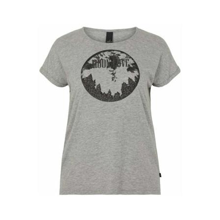 Adia Lora - Medium Grey Melange Grå, Dame T-shirts