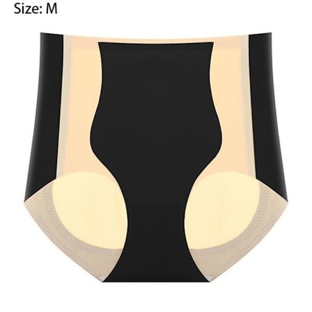 Hip Lifting Color Panel Trosor Ice Silk Shaping Trosor SVART M