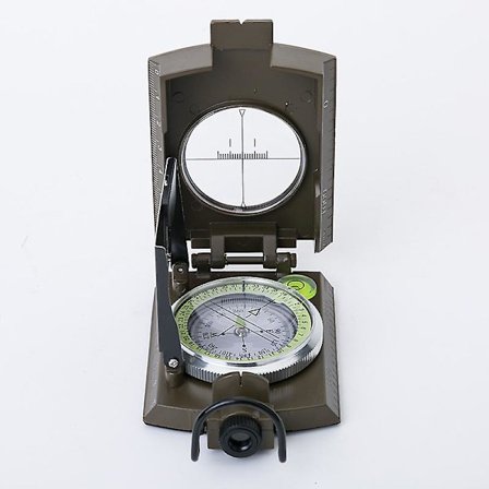 Kompakt utomhusmekanisk 24-timmars programmerbar timer med dubbla uttag - tilläggstimer, vattentät armygrön