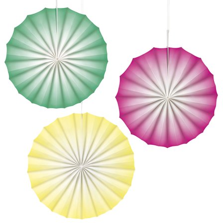 Hængende Papirdekorationer Rund Solfjäder