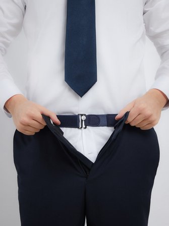 John Henric Men's Porte-Chemises Bleu Taille Size Onesize