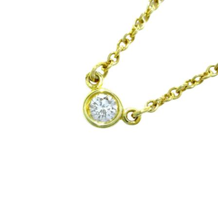 Tiffany & Co. Pre-owned Pre-owned Farvet Guld halskaeder Gul, Dame Vintage Smykker, Størrelse: ONE Size