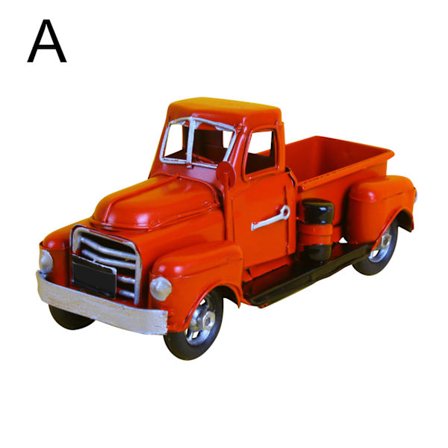 Snygg vintage metall rustik pickup truck skrivbordsdekorationer hemkontorsdekor