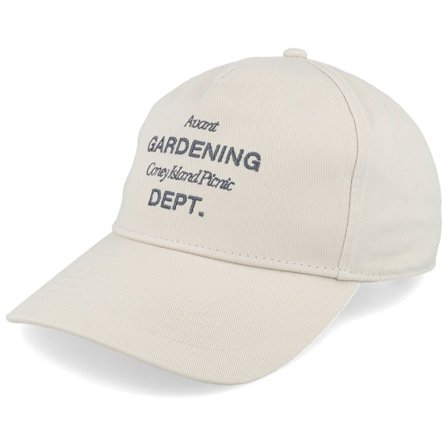 Coney Island Picnic - Beige unconstructed Cap - Gardening Deptcurved Brim Almond Milk Dad Cap @ Hatstore