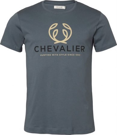 Chevalier Men ́s Chevalier Logo T-Shirt Men short-sleeved sweaters Blue M