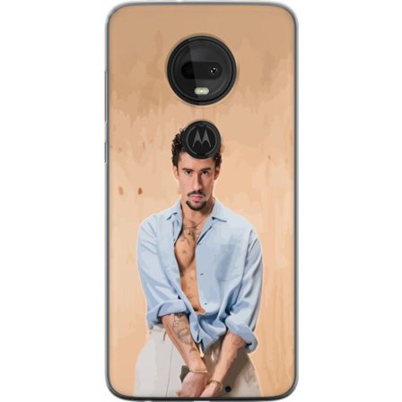 Kompatibel Mobilcover til Motorola Moto G7 Bad Bunny Super Bowl-inspireret grafik med NFL-trofæ og San Francisco-bro i sportdesign