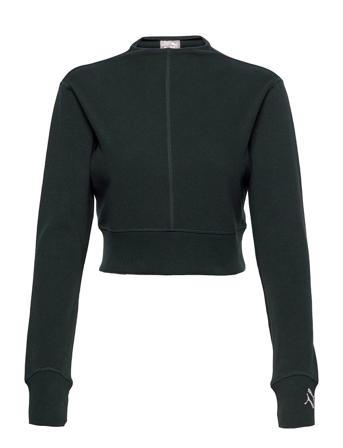 Exhale Mock Neck Rib Ls Black PUMA