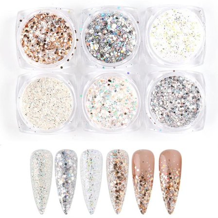 Nagelglitter, Nageldekorationer [HK]