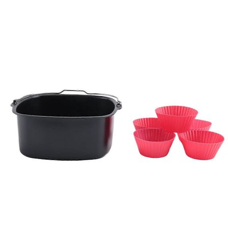 Air Fryer Non-Stick Bakeform for Philips Airfryer, Power Airfryer, Silikon Grytekluter Air Fryer Tilbehør (FMY)