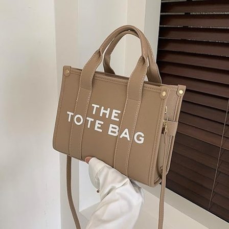The Tote Bag for kvinner Dupes Mini Lær Tote Bag Liten Personlig Crossbody Håndvesker