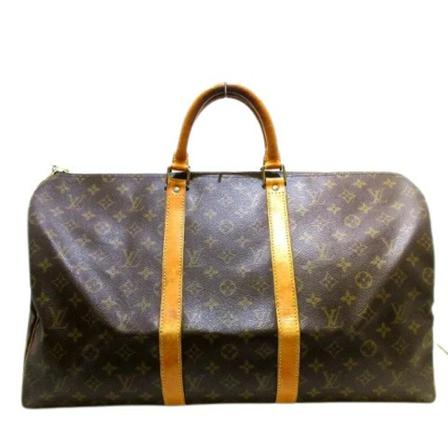 Louis Vuitton Vintage, Pre-owned Keepall Bag Bruin, Dames, Maat:ONE Size,Canvas