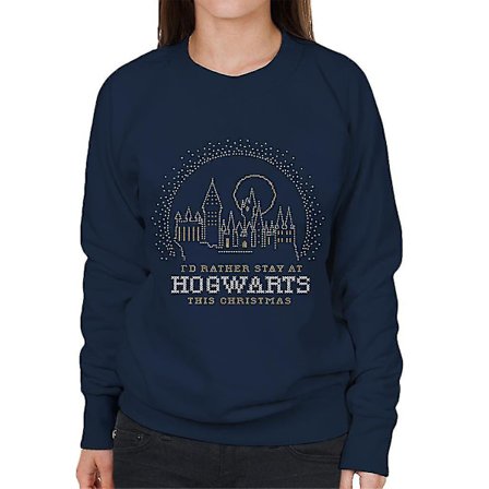 Harry Potter Jul der bor på Hogwarts Dame T-shirt