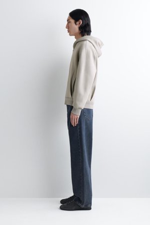COS Cotton-Piqué Zip-Up Hoodie in Grey - Men