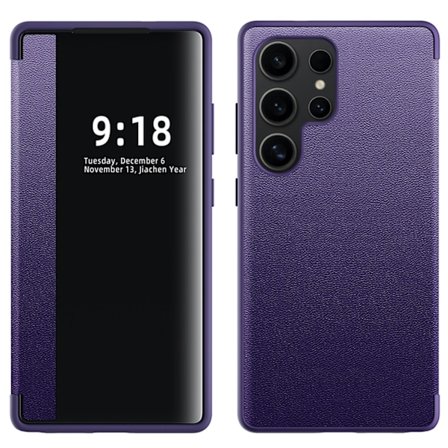 Samsung Galaxy S23 Ultra - Slimmat Fodral med Smart Fönster