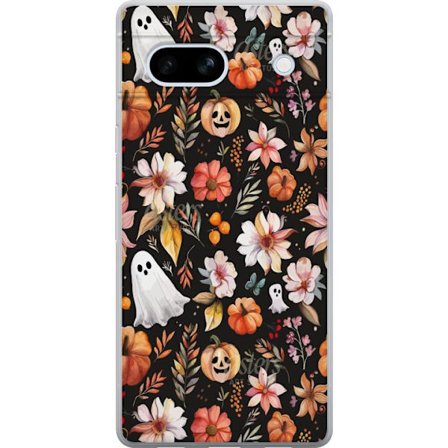 Kompatibel Mobilcover til Google Google Pixel 7a Halloween Mønstergræskar Spøgelse Maskerade