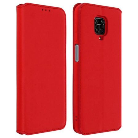 Fodral Xiaomi Redmi Note 9S/Note 9 Pro/Note 9 Pro Max Stand Folio Case - Röd Röd