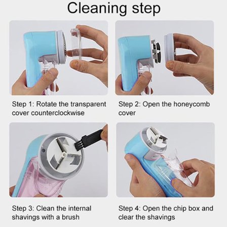 2 Stk Elektrisk Mini Stof Fnugfjernere Epilator Sweater Tøj