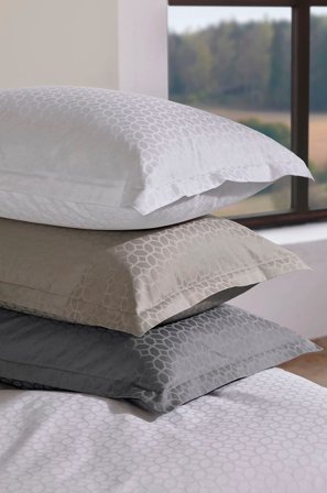 Tempur - Örngott satin luxe jacquard - Grå - Örngott - 50X60 - Från Homeroom